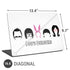 Bobs Burgers Silhouette Universal Laptop 16.6in (13.4 x 9.7in) Skin